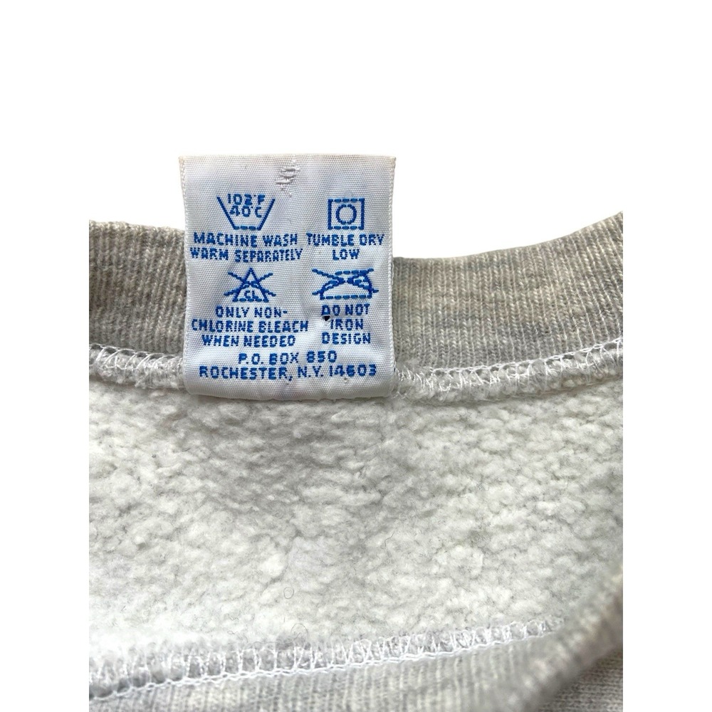 Vintage 90s Champion Reverse Weave Harvard Cut Sweatshirt Size L Gray Ivy League - Picture 6 of 14